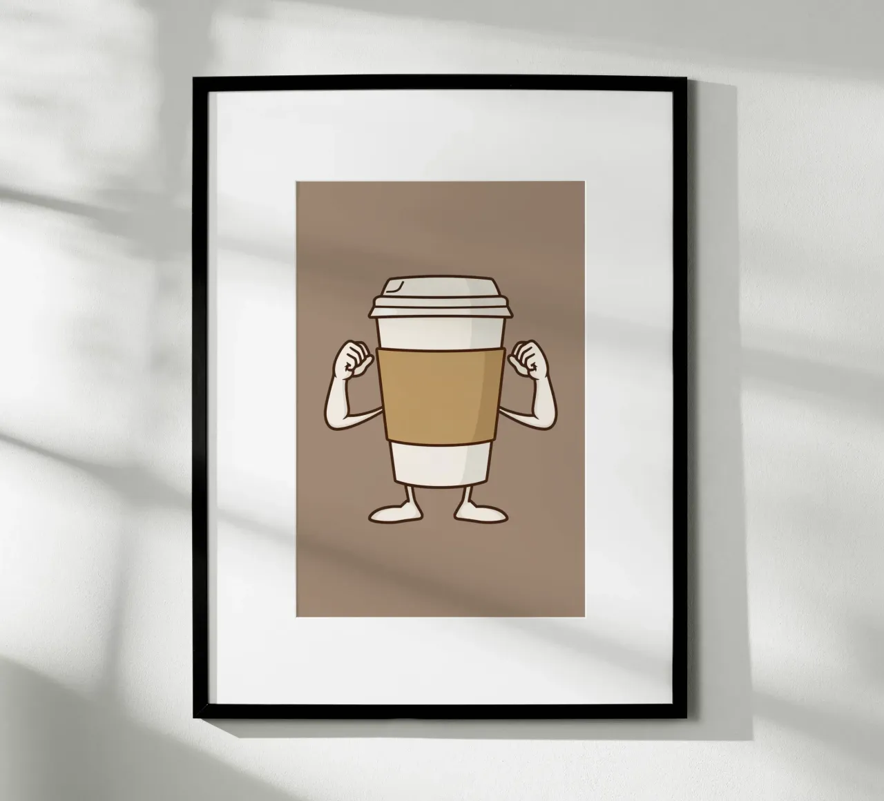 Birra forte poster con telaio in alluminio da DesignDoodle