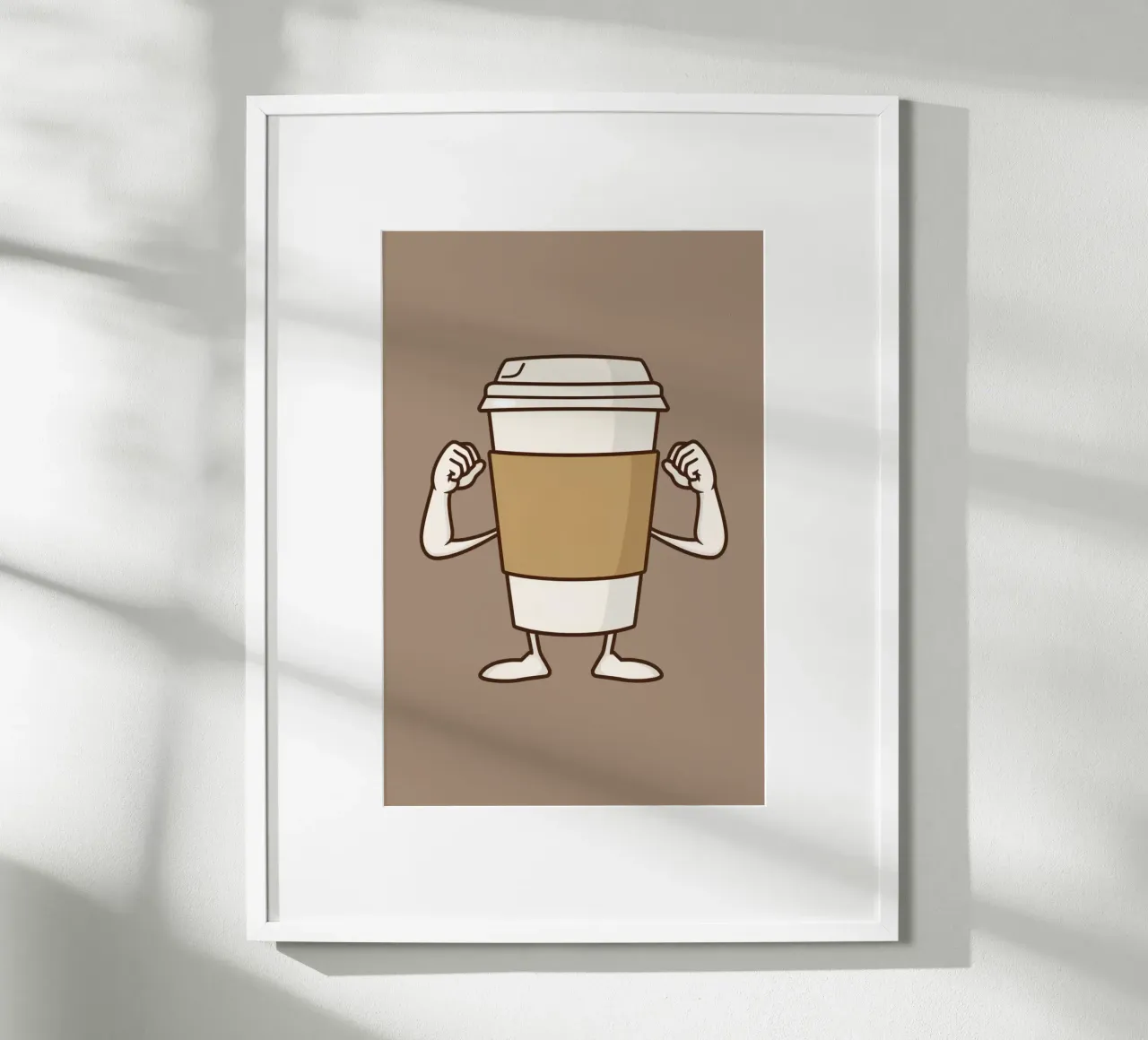 Birra forte poster con telaio in alluminio da DesignDoodle
