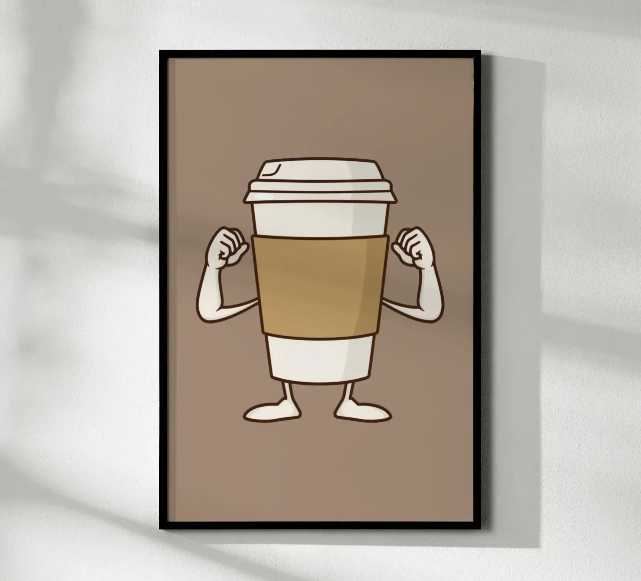 Birra forte poster con telaio in alluminio da DesignDoodle