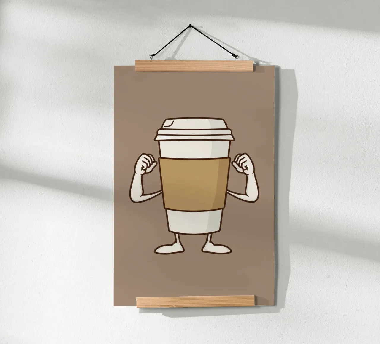 Birra forte poster con telaio in alluminio da DesignDoodle