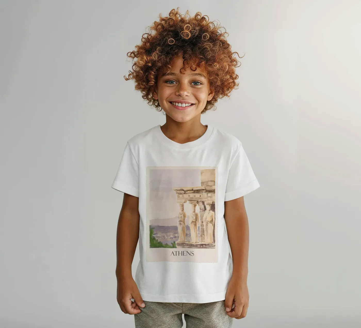 Athens kinder t-shirt van Indigo Rain