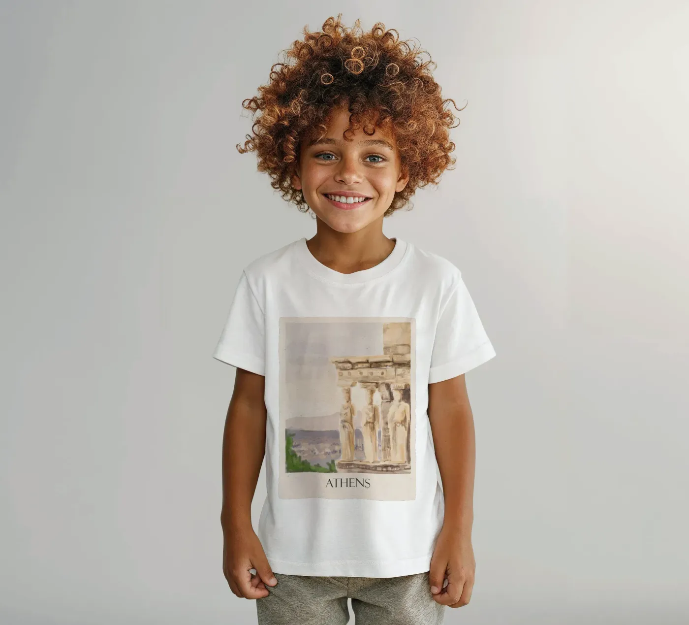 Athens kinder t-shirt van Indigo Rain