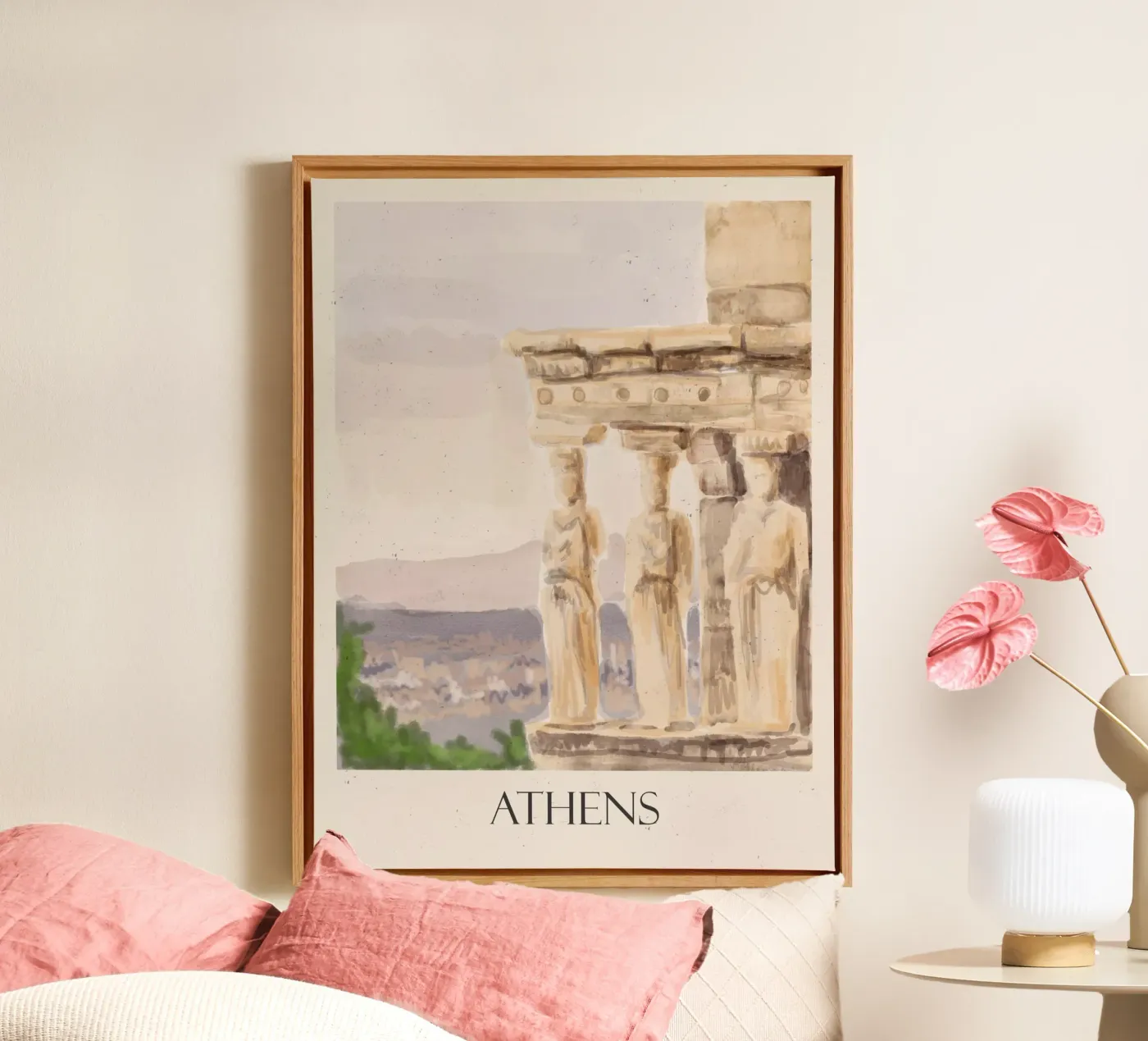 Athens canvas van Indigo Rain