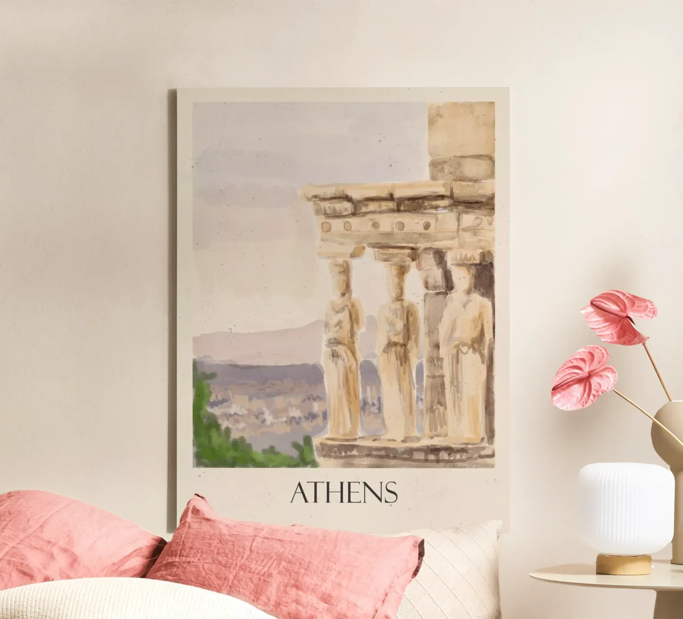Athens canvas van Indigo Rain