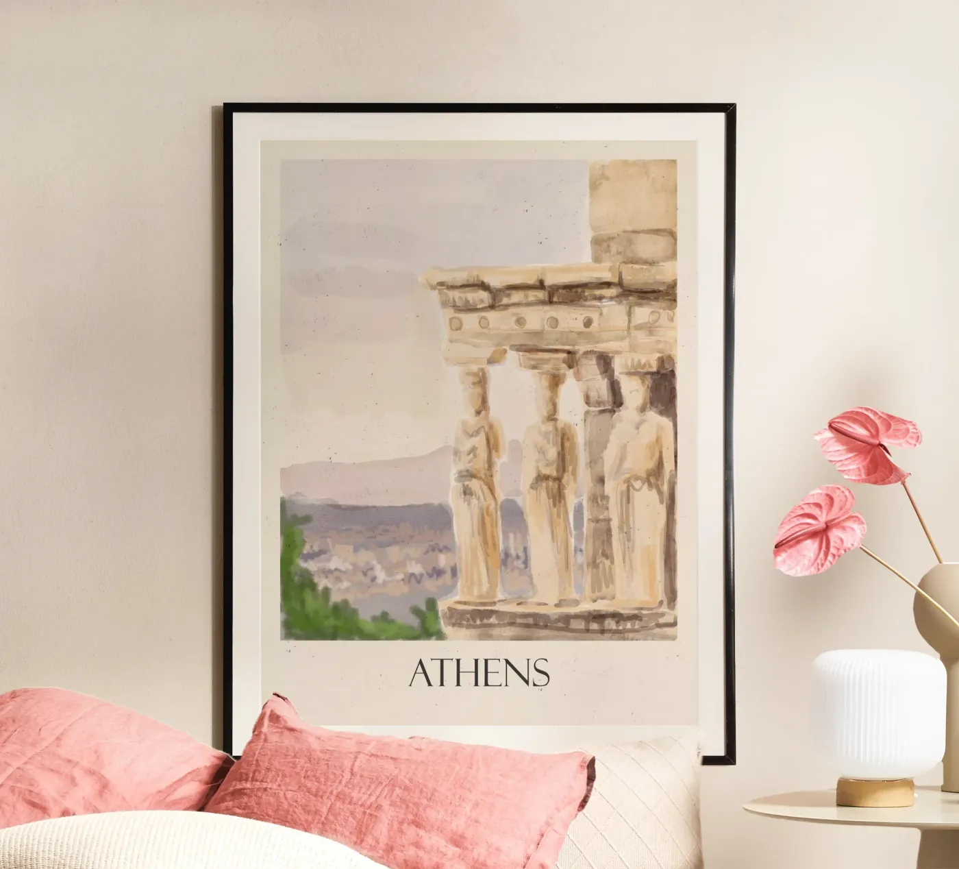 Athen Poster von Indigo Rain