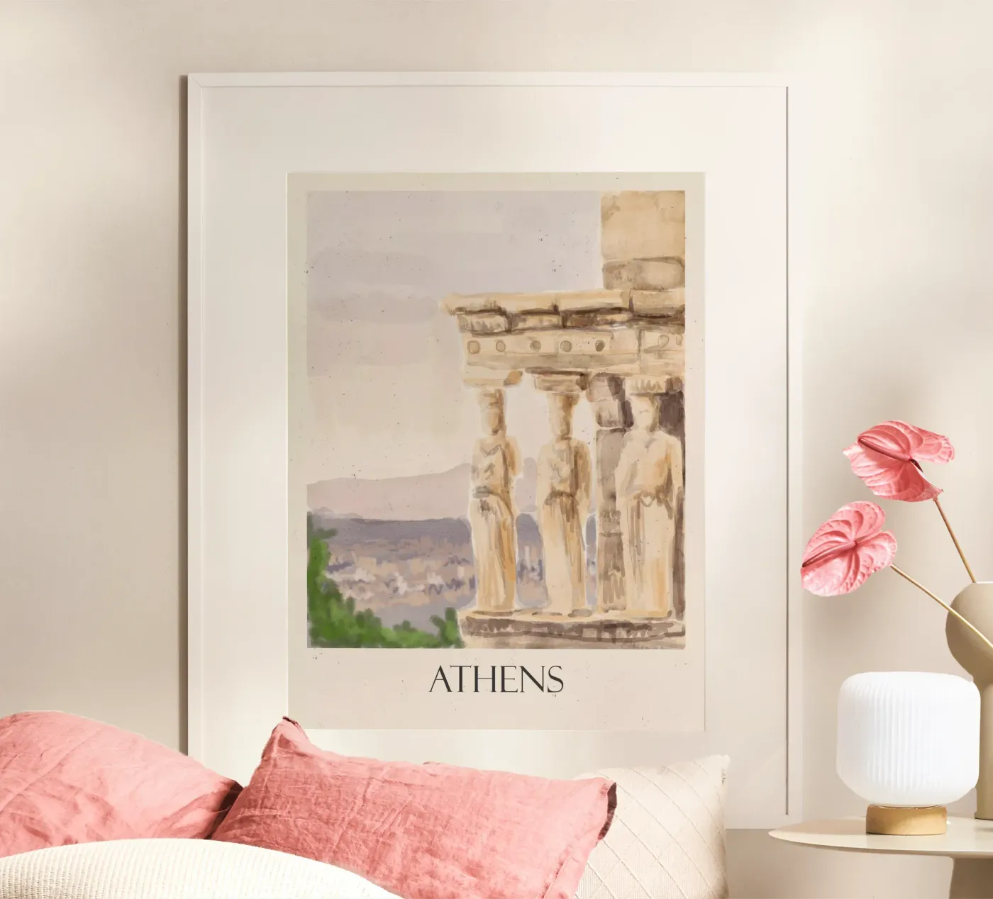 Athen Poster von Indigo Rain