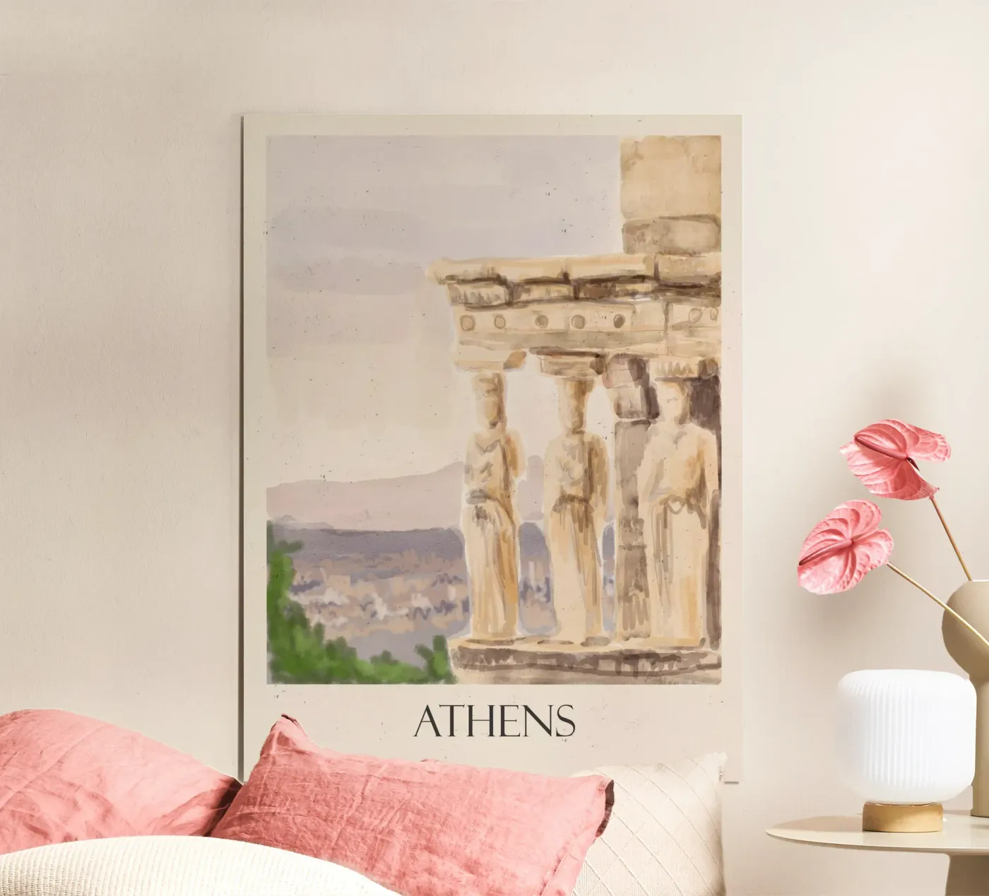 Athen Poster von Indigo Rain