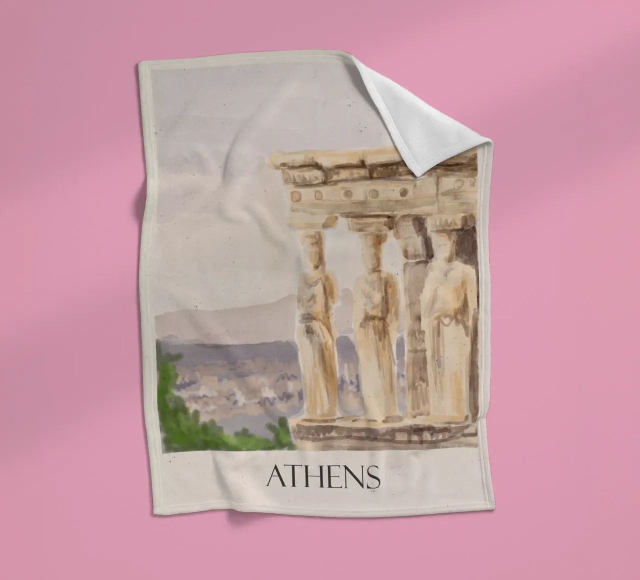 Atene coperta in pile da Indigo Rain