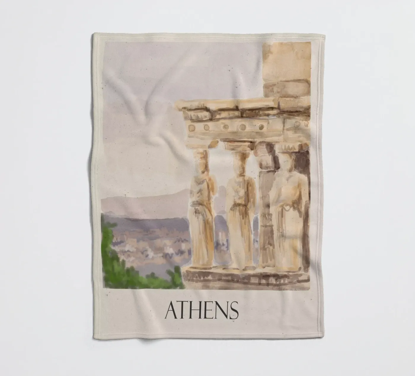 Athen Fleecedecke von Indigo Rain