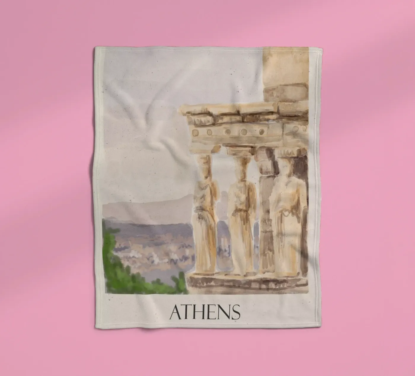 Athen Fleecedecke von Indigo Rain