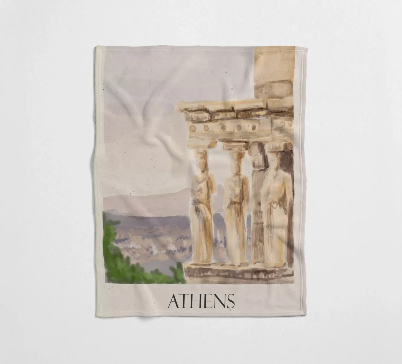 Athen Fleecedecke von Indigo Rain