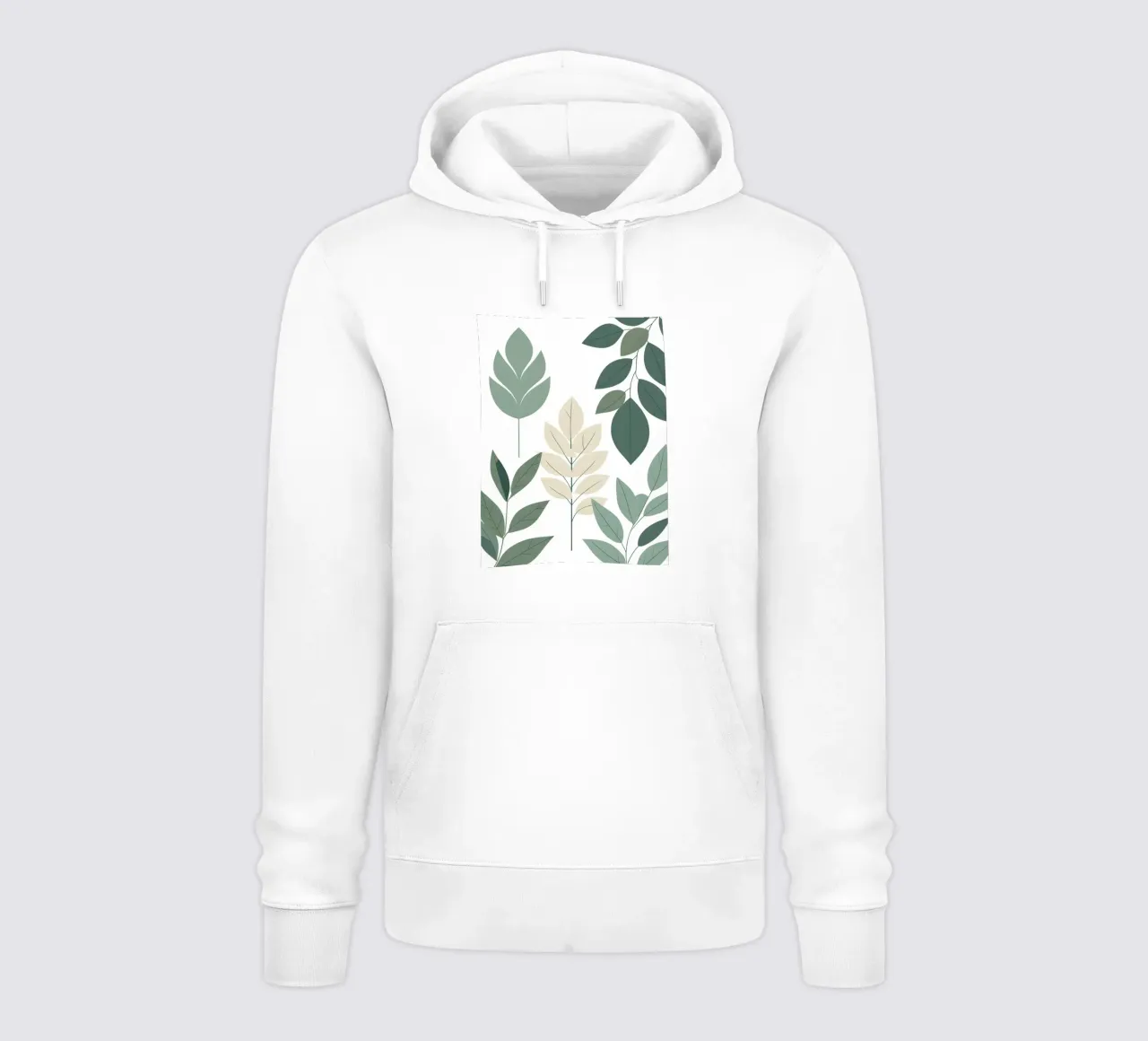 Composizione a tre foglie felpa con cappuccio da Botanical Gallery