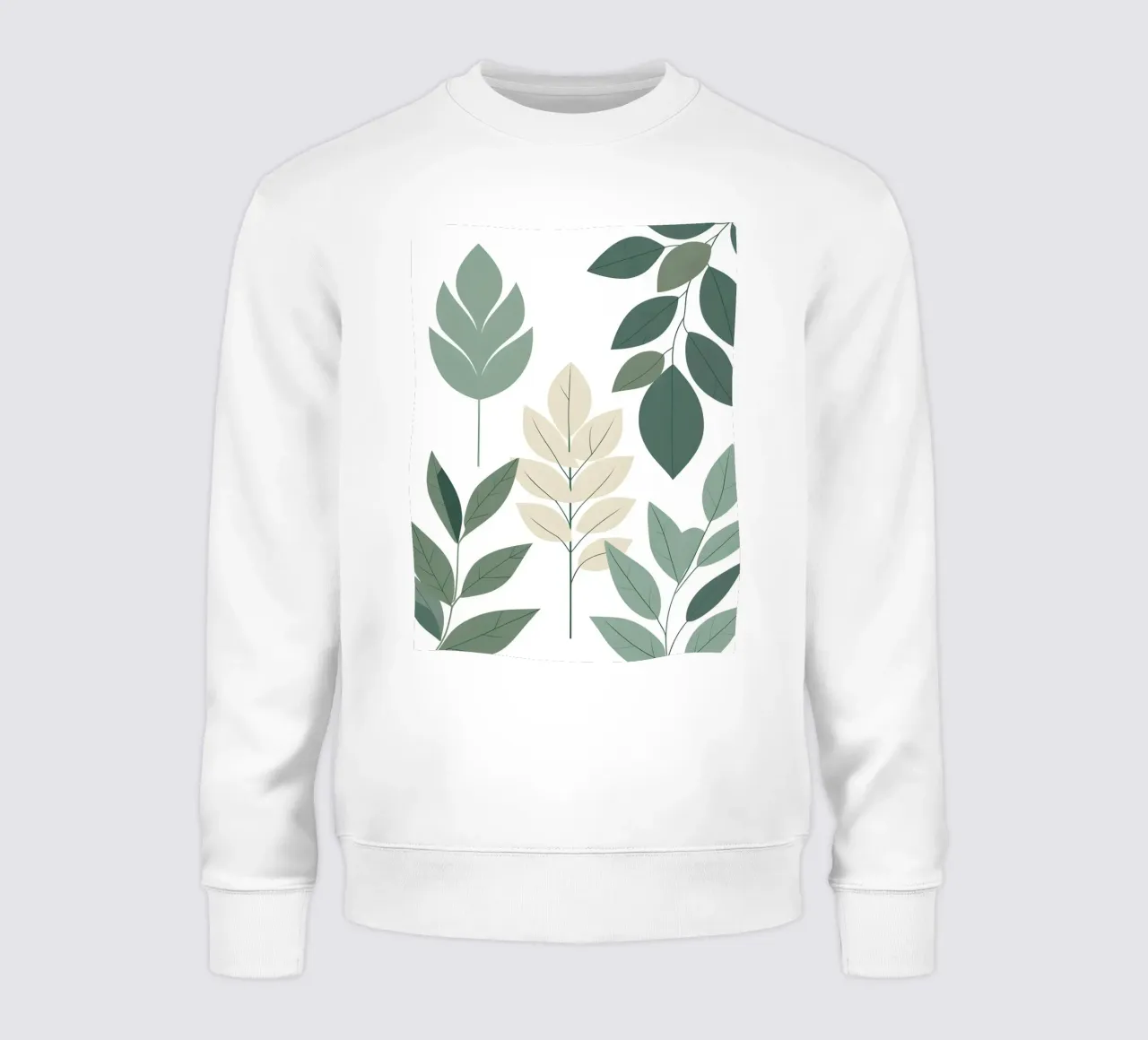 Composizione a tre foglie felpa da Botanical Gallery