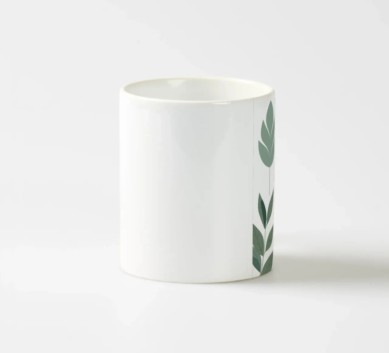 Composizione a tre foglie tazza in ceramica da Botanical Gallery
