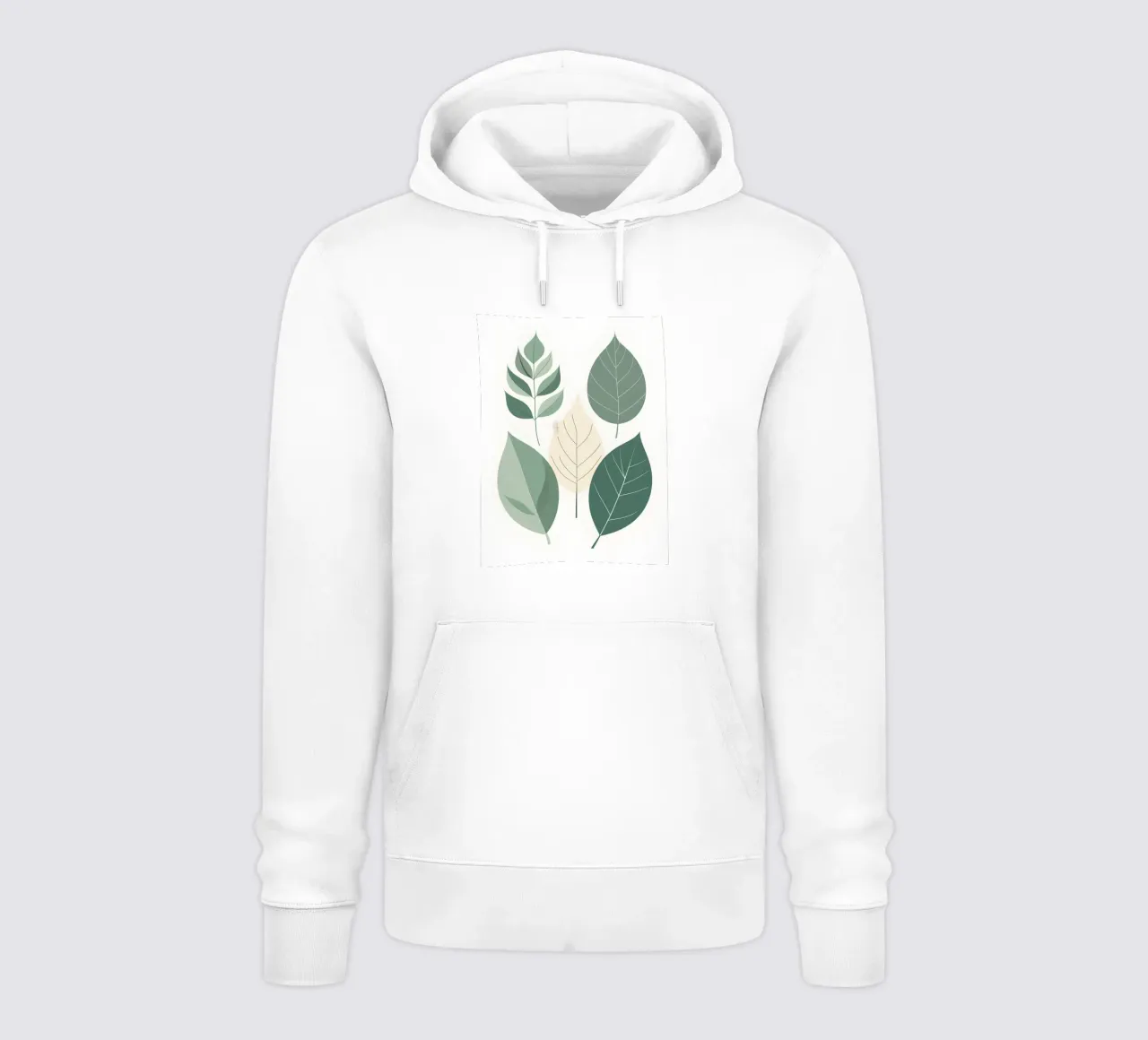 Composizione a tre foglie felpa con cappuccio da Botanical Gallery