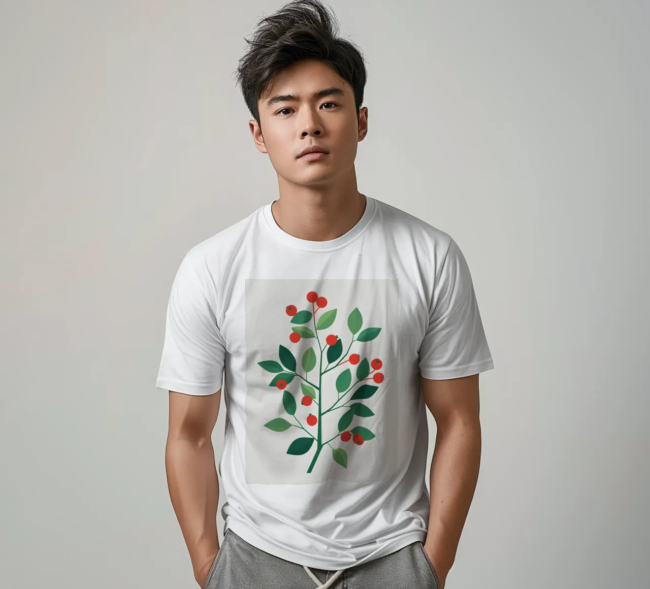 Ramo con bacche t-shirt da Botanical Gallery
