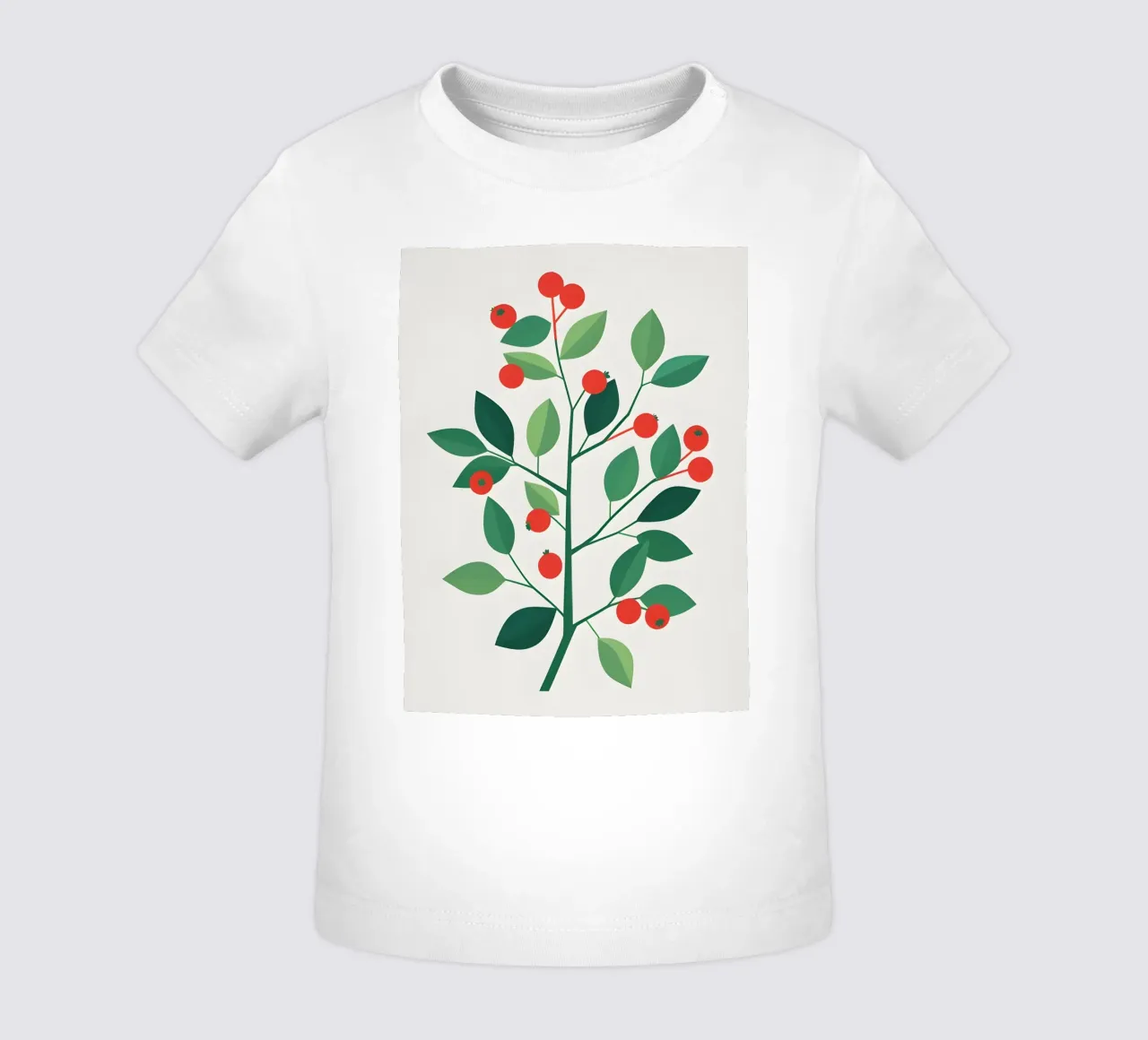 Ramo con bacche maglietta neonato da Botanical Gallery