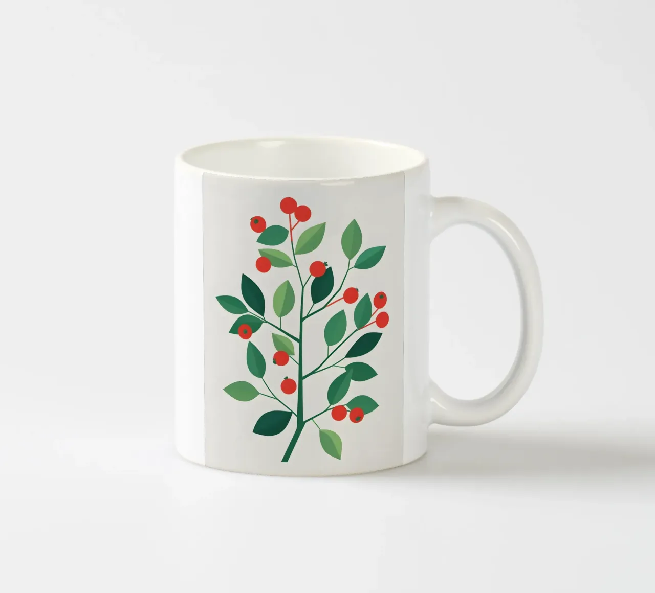 Ramo con bacche tazza in ceramica da Botanical Gallery