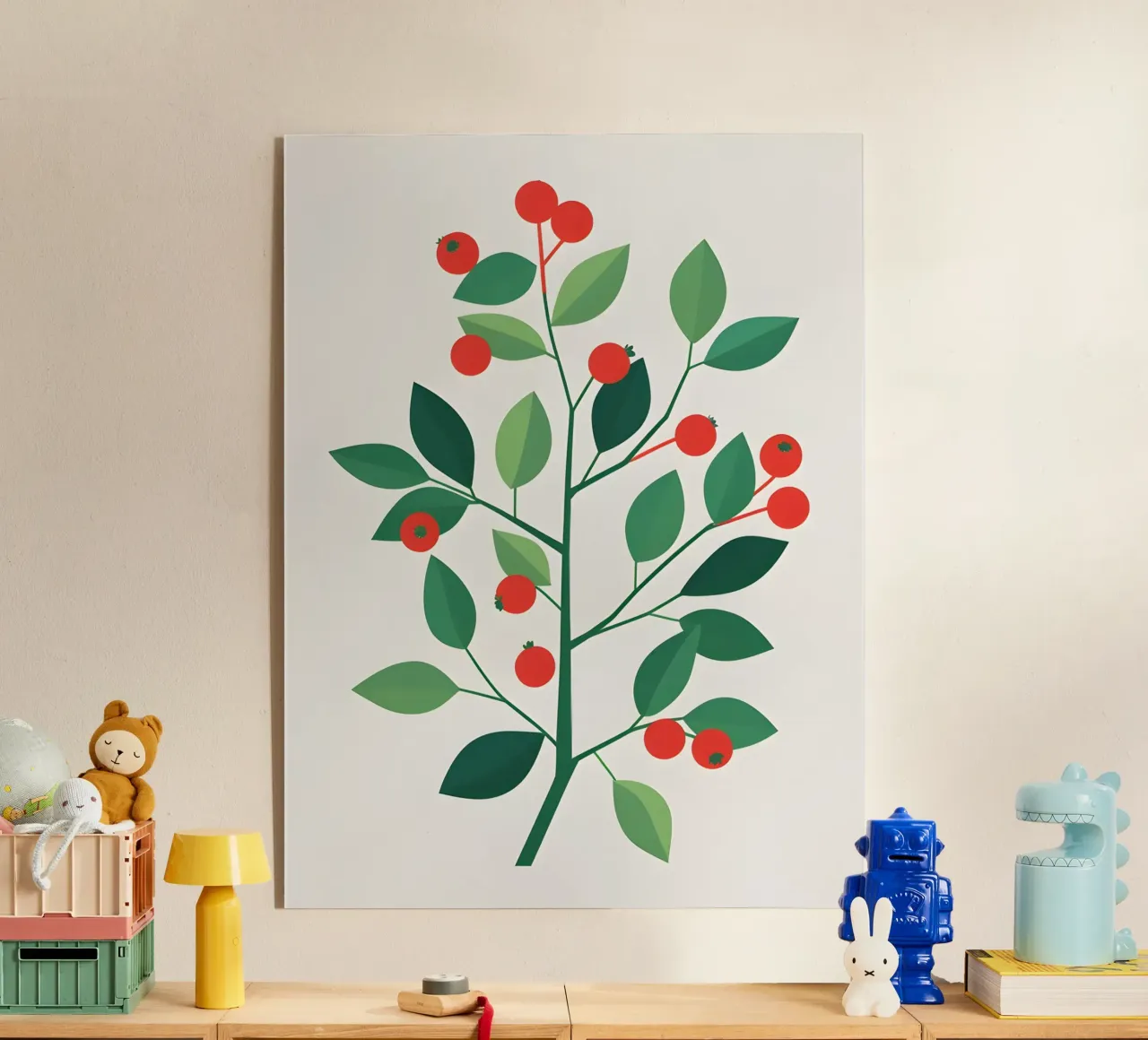 Ramo con bacche plexiglass da Botanical Gallery
