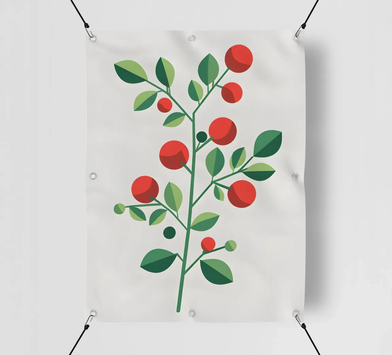 Ramo con bacche telo in pvc da Botanical Gallery