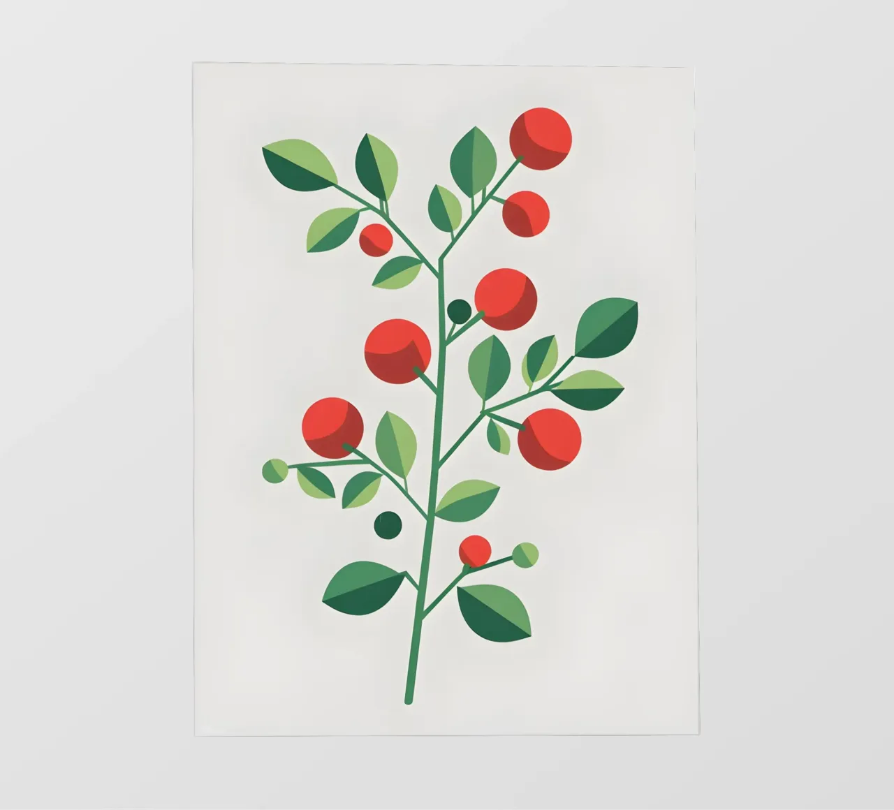 Ramo con bacche telo in pvc da Botanical Gallery