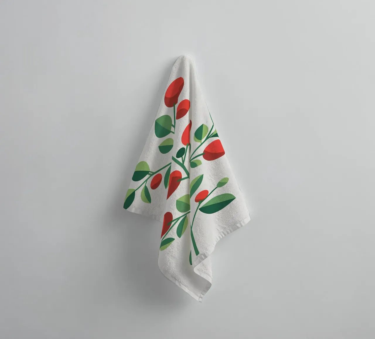 Branch with Berries towel by Botanical Gallery