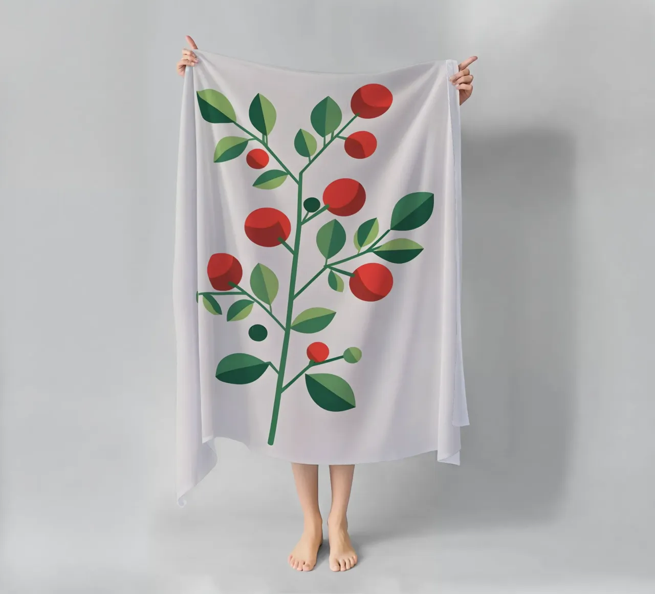 Ramo con bacche telo mare da Botanical Gallery