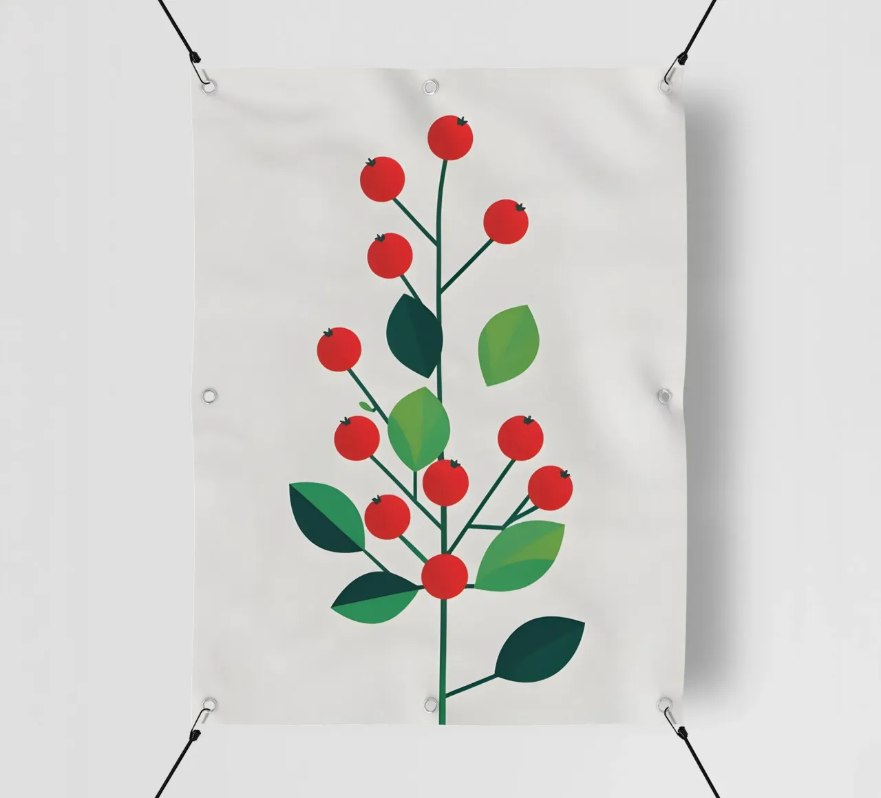 Ramo con bacche telo in pvc da Botanical Gallery