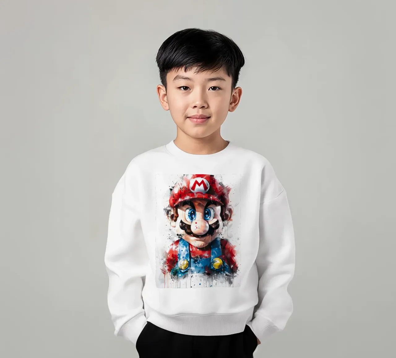 Super Mario Painting felpa bambino da CreativeStudio