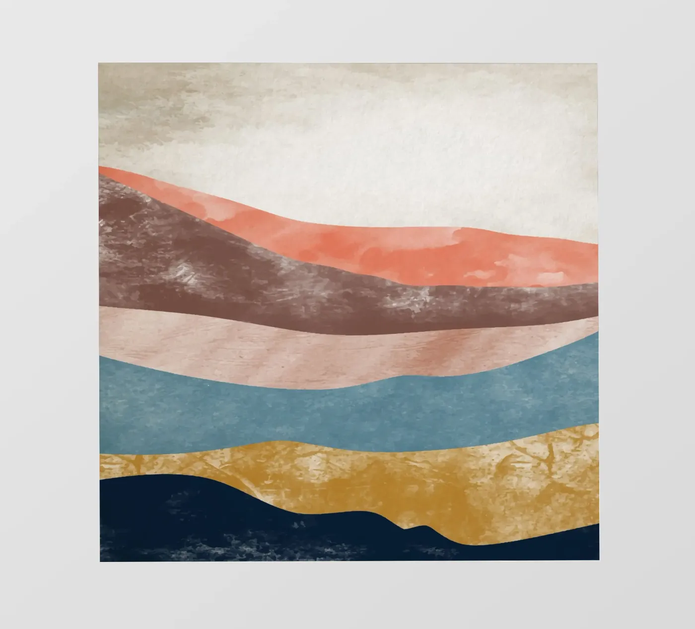 Rainbow Mountain fotobehang van Vivi Nicolin