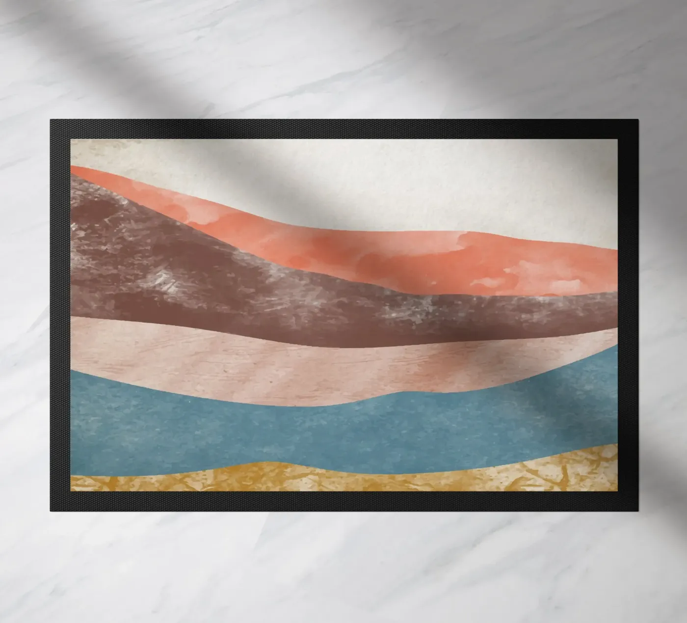 Rainbow Mountain deurmat van Vivi Nicolin