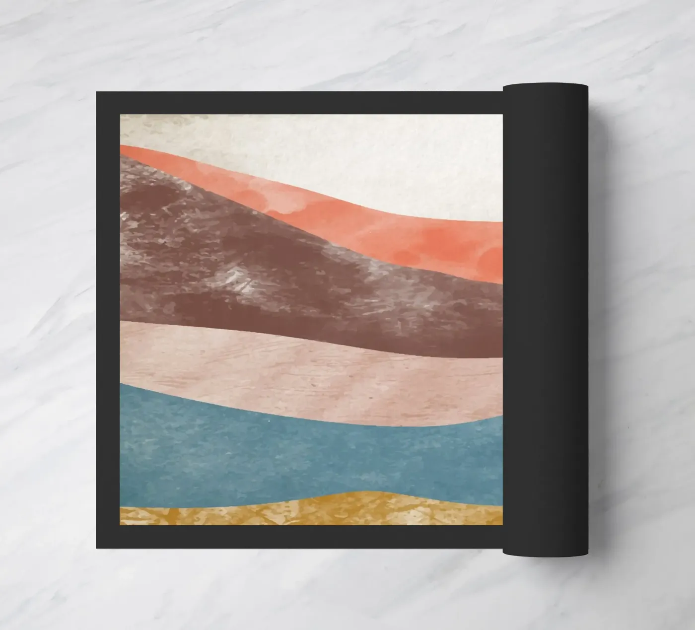 Rainbow Mountain deurmat van Vivi Nicolin