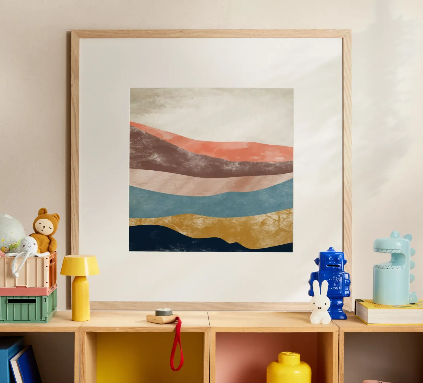 Rainbow Mountain poster van Vivi Nicolin