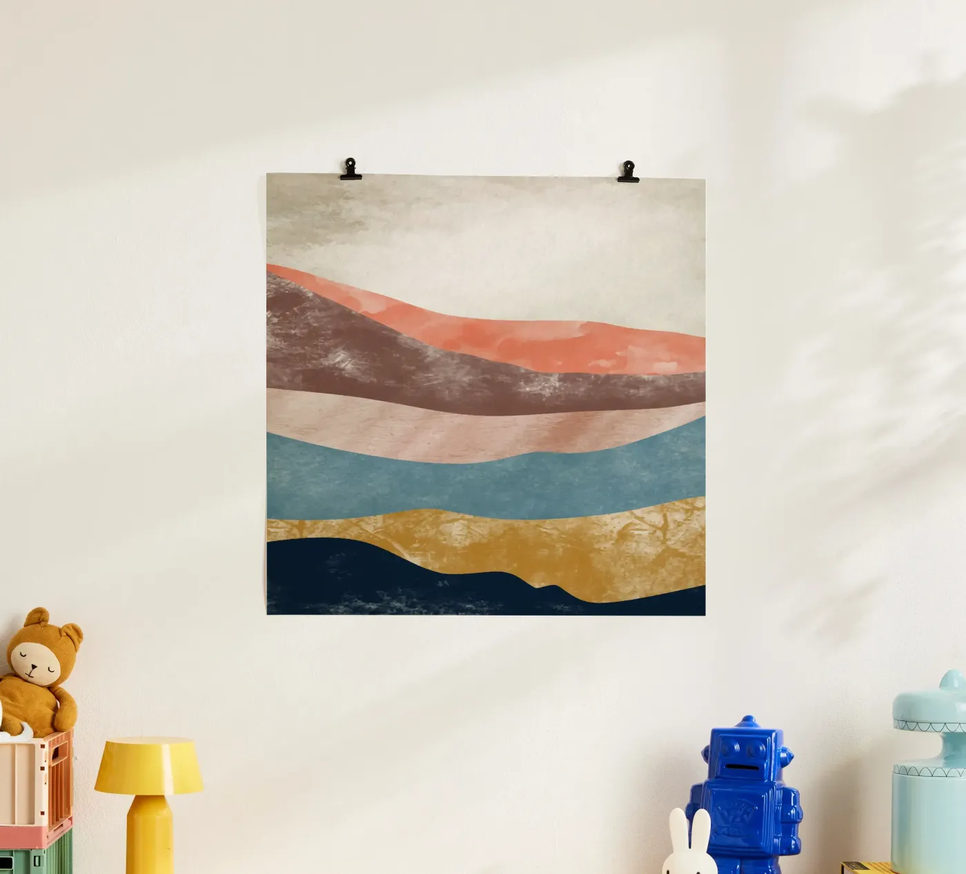 Rainbow Mountain poster van Vivi Nicolin