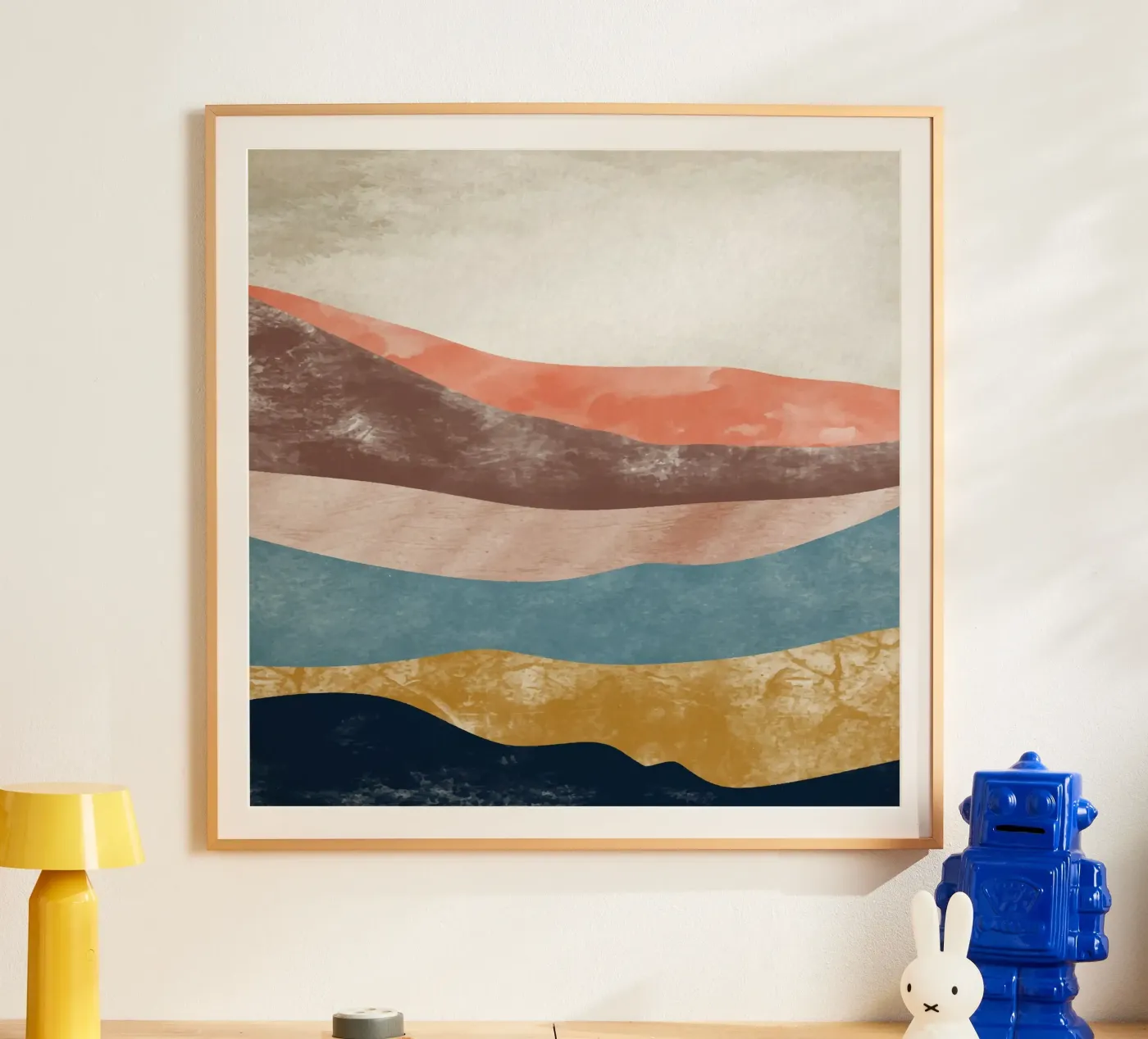 Rainbow Mountain poster van Vivi Nicolin