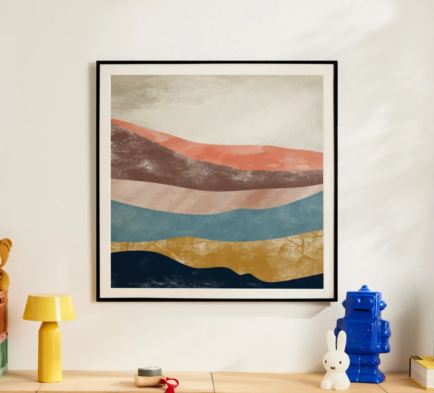 Rainbow Mountain poster van Vivi Nicolin