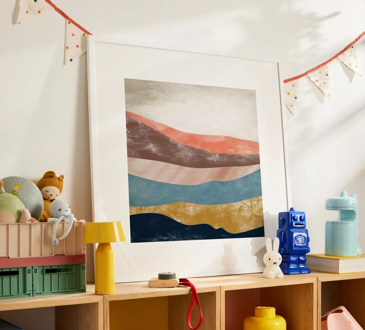 Rainbow Mountain poster van Vivi Nicolin