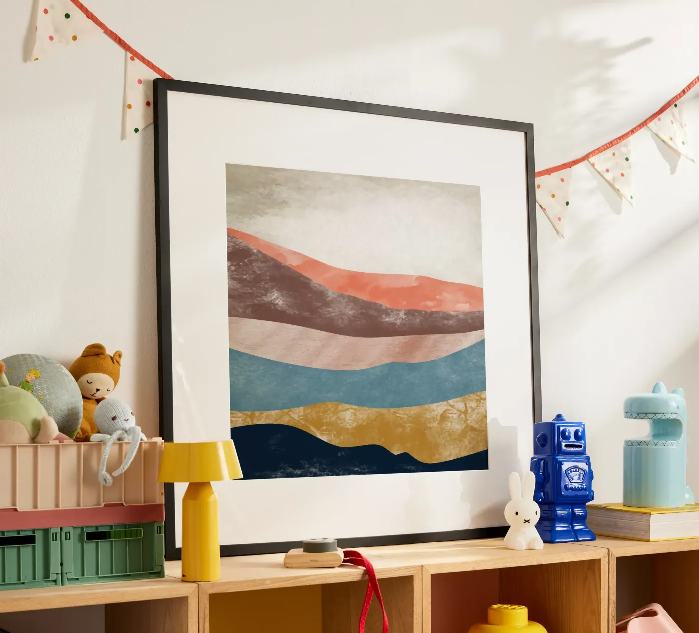 Rainbow Mountain poster van Vivi Nicolin