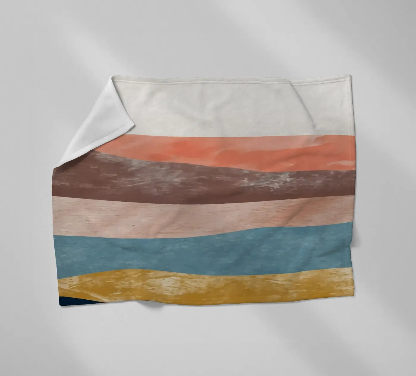 Rainbow Mountain Fleecedecke von Vivi Nicolin
