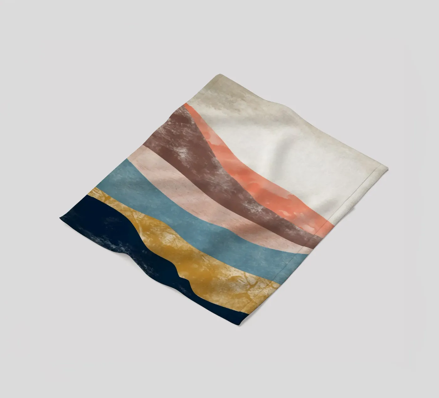 Rainbow Mountain Fleecedecke von Vivi Nicolin