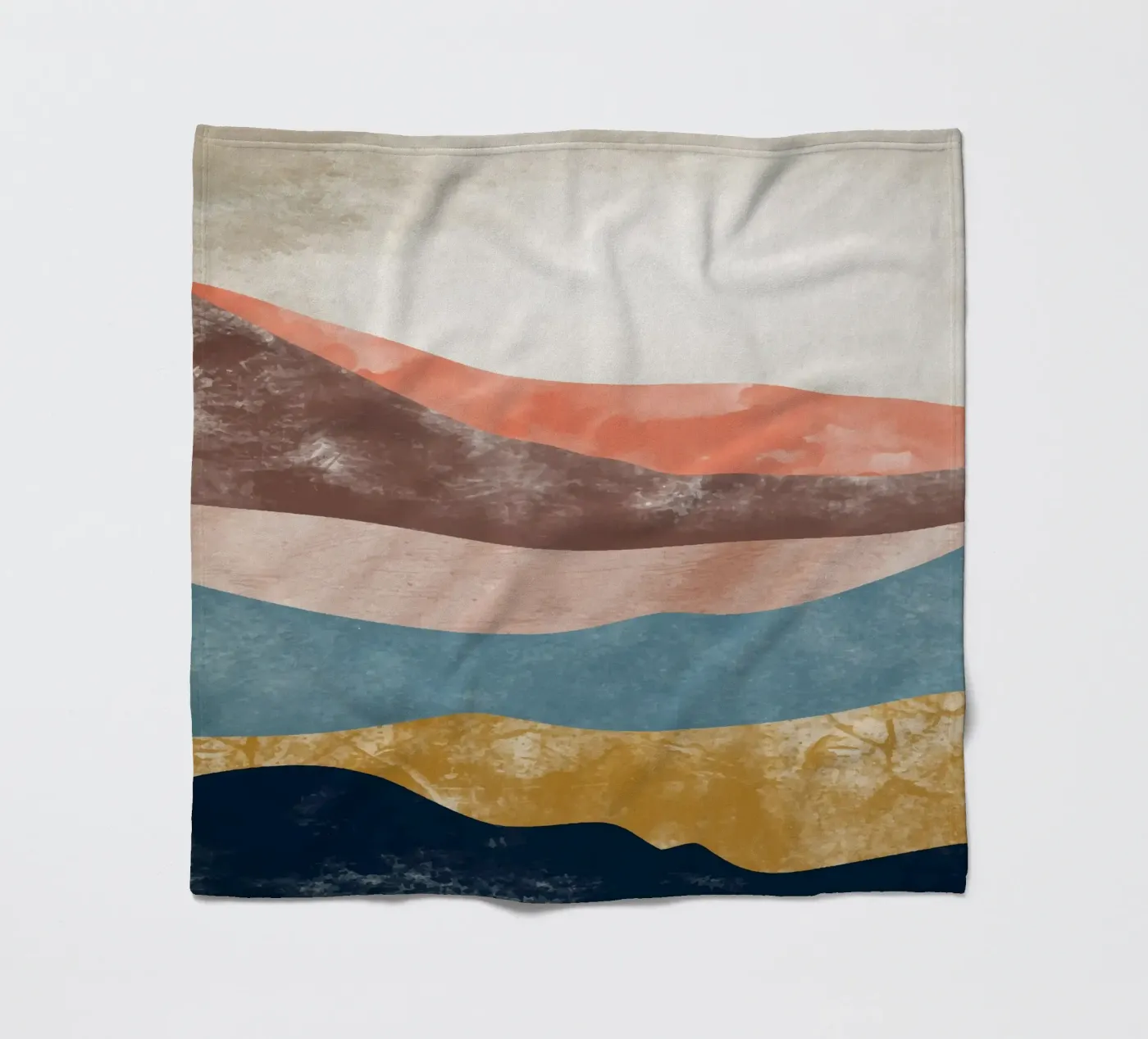 Rainbow Mountain Fleecedecke von Vivi Nicolin