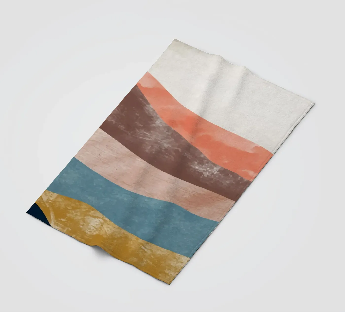 Rainbow Mountain Fleecedecke von Vivi Nicolin