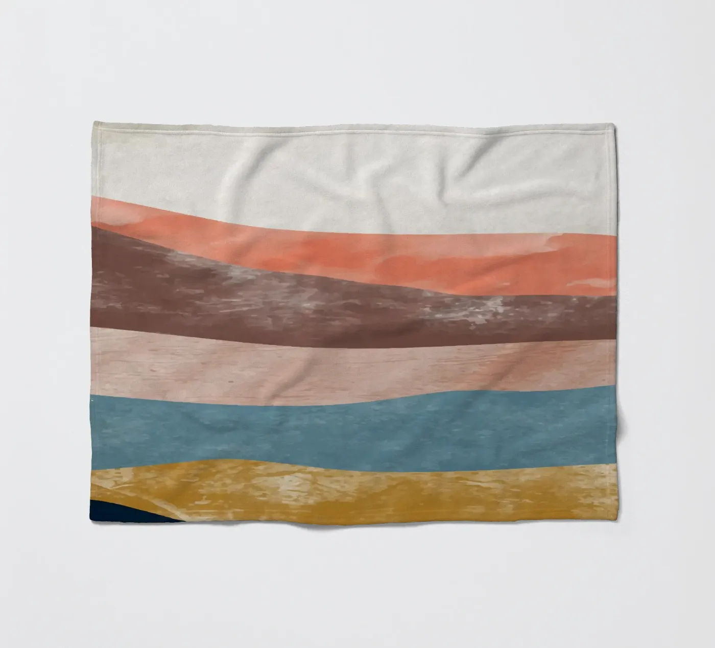 Rainbow Mountain Fleecedecke von Vivi Nicolin