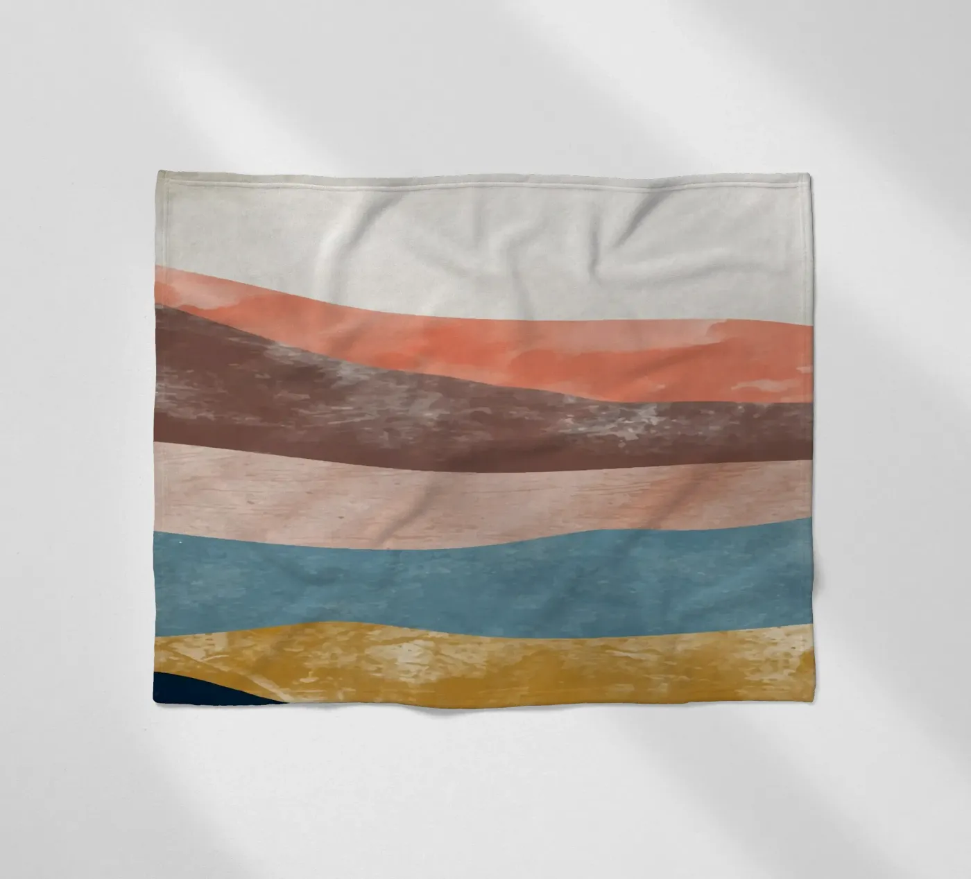 Rainbow Mountain Fleecedecke von Vivi Nicolin