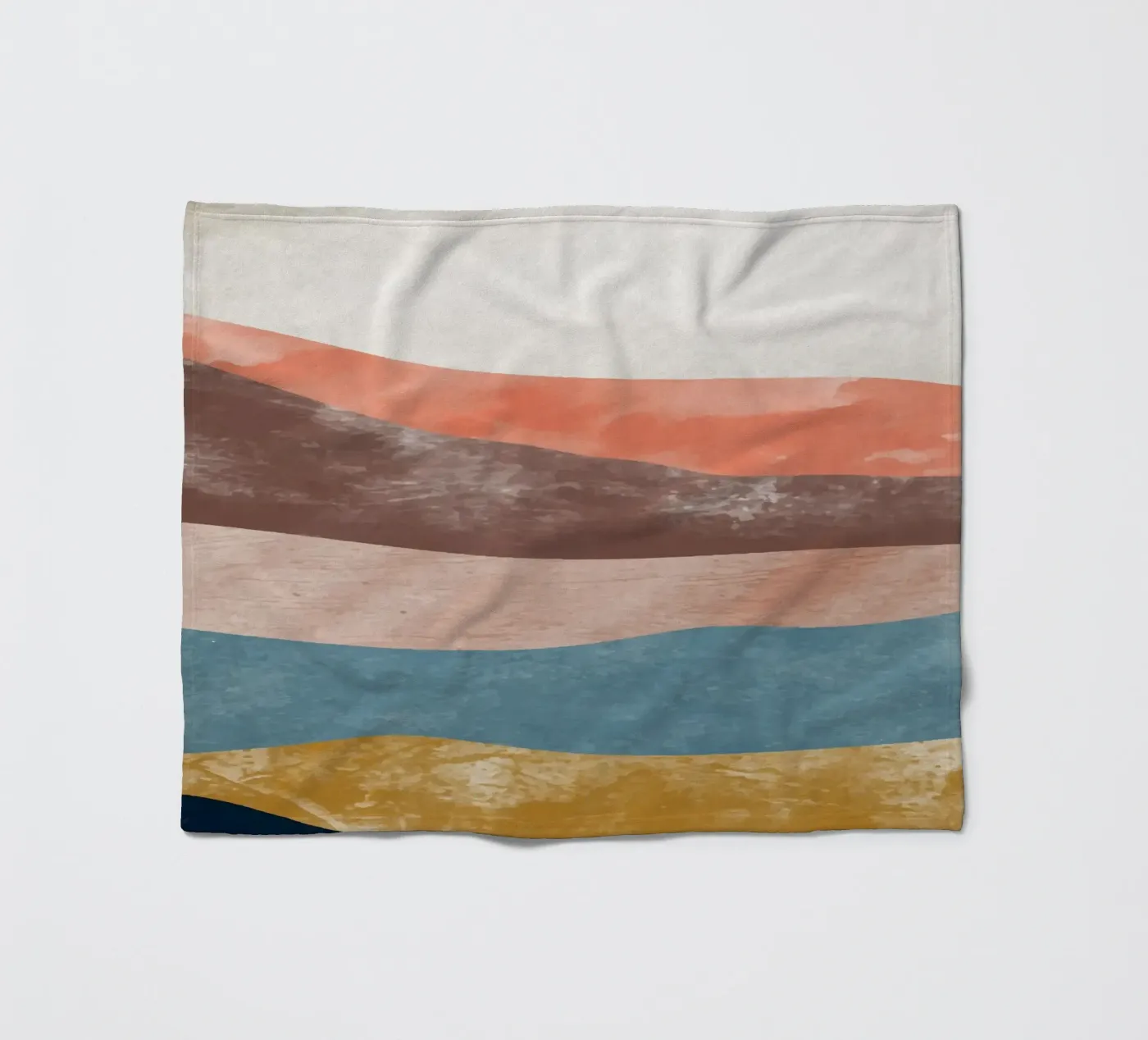 Rainbow Mountain Fleecedecke von Vivi Nicolin
