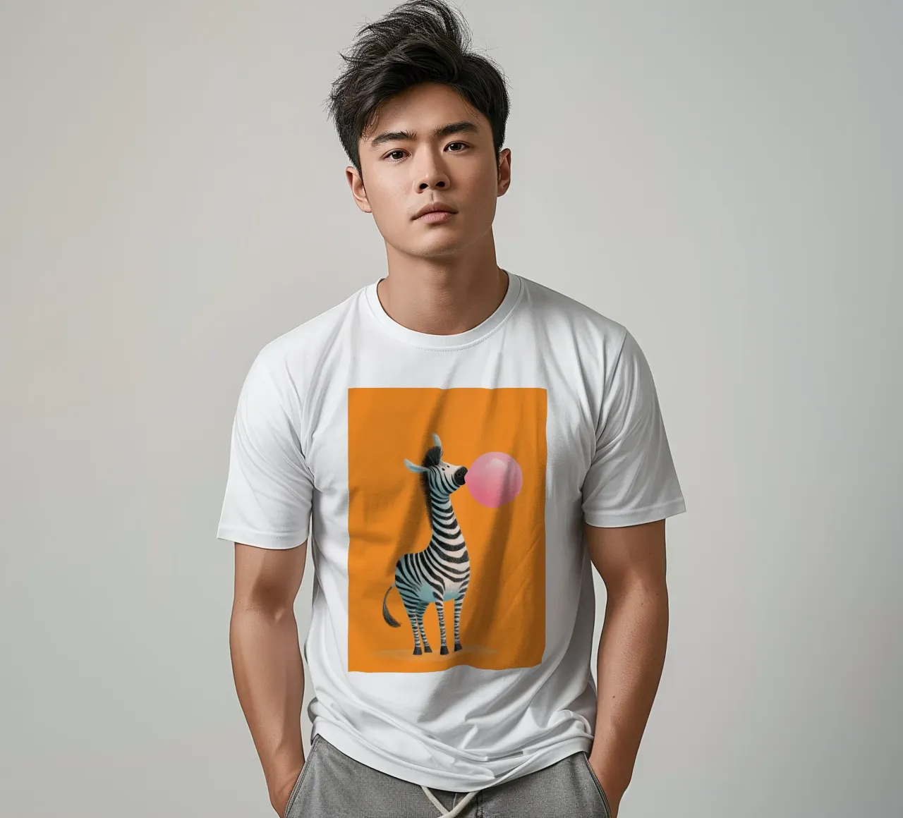 Bubblegum Zebra t-shirt da Kiara