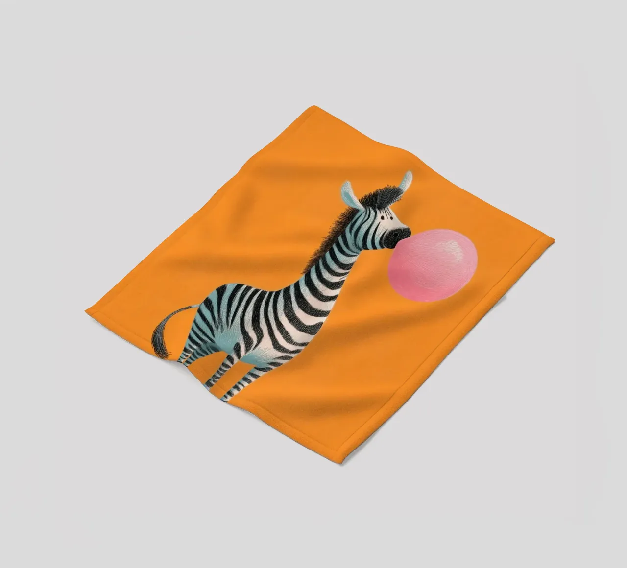 Bubblegum Zebra coperta in pile da Kiara