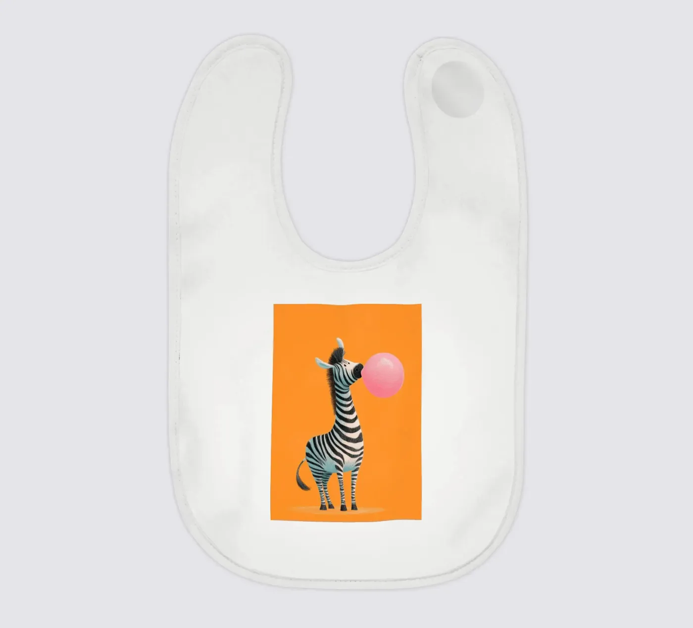 Bubblegum Zebra baby slabbetje van Kiara