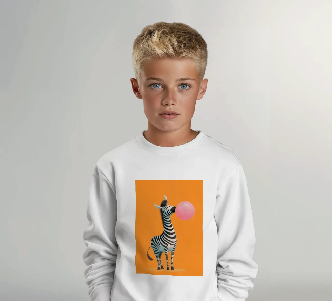 Bubblegum Zebra felpa bambino da Kiara