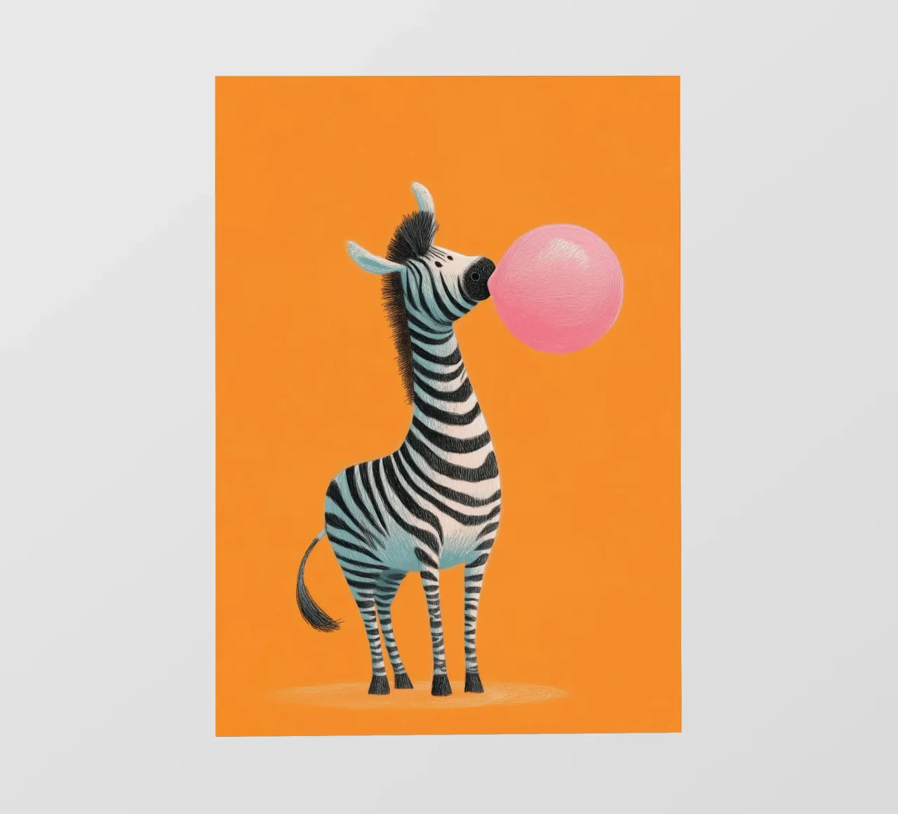 Bubblegum Zebra pellicola backlit da Kiara